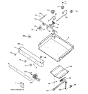 GAS & BURNER PARTS Diagram and Parts List for RGB533BEK5BB  Hotpoint Range