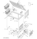 FREEZER Diagram and Parts List for FCM7SUAWW  General Electric Freezer