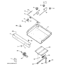 GAS & BURNER PARTS Diagram and Parts List for JGBS24LEM1WW  General Electric Range