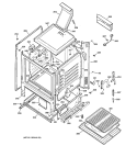 BODY PARTS Diagram and Parts List for JGBS24GEK4SS  General Electric Range
