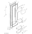 FRESH FOOD DOOR Diagram and Parts List for GCE23LGWAFLS  General Electric Refrigerator