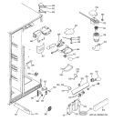 FRESH FOOD SECTION Diagram and Parts List for GSL25XGWCSS  General Electric Refrigerator