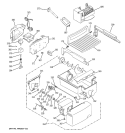 ICE MAKER & DISPENSER Diagram and Parts List for PSE29NHTECBB  General Electric Refrigerator