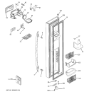 FREEZER DOOR Diagram and Parts List for PSS26PSWCSS  General Electric Refrigerator
