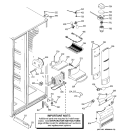 FRESH FOOD SECTION Diagram and Parts List for PSS26PSWCSS  General Electric Refrigerator