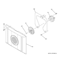 CONVECTION FAN Diagram and Parts List for JKP75BM1BB  General Electric Wall Oven