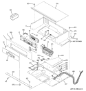 CONTROL PANEL Diagram and Parts List for JKP75SM1SS  General Electric Wall Oven