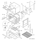 BODY PARTS Diagram and Parts List for JTP30WM1WW  General Electric Wall Oven