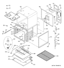 UPPER OVEN Diagram and Parts List for PK956WM1WW  General Electric Wall Oven