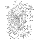 BODY PARTS Diagram and Parts List for J2B912SEL2SS  General Electric Range
