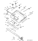 GAS & BURNER PARTS Diagram and Parts List for J2B918WEK5WW  General Electric Range