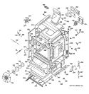 BODY PARTS Diagram and Parts List for JGB916WEK7WW  General Electric Range