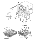 BODY PARTS Diagram and Parts List for GSD2100N10CC  General Electric Dishwasher