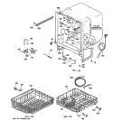 BODY PARTS Diagram and Parts List for GSD2101N10BB  General Electric Dishwasher