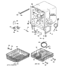 BODY PARTS Diagram and Parts List for GSD2301N10WW  General Electric Dishwasher