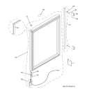 Part Location Diagram of WR13X10372 GE HINGE & CAM RISER Assembly