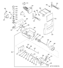 ICE MAKER & DISPENSER Diagram and Parts List for ZISP420DTASS  General Electric Refrigerator