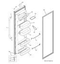 FRESH FOOD DOOR Diagram and Parts List for GSE22KETCFSS  General Electric Refrigerator