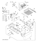 ICE MAKER & DISPENSER Diagram and Parts List for GSE22KETCFSS  General Electric Refrigerator
