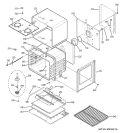 UPPER OVEN Diagram and Parts List for JTP75CM1CC  General Electric Wall Oven