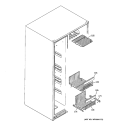 FREEZER SHELVES Diagram and Parts List for ESS25KSTFSS  General Electric Refrigerator