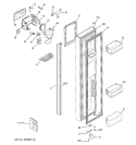 FREEZER DOOR Diagram and Parts List for GCE23LGWAFAV  General Electric Refrigerator