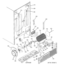 SEALED SYSTEM & MOTHER BOARD Diagram and Parts List for GCE23LGWAFWW  General Electric Refrigerator