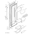 FREEZER DOOR Diagram and Parts List for GCF23KGWDBB  General Electric Refrigerator
