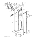 FREEZER DOOR Diagram and Parts List for GIE21LGWAFBB  General Electric Refrigerator