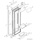 FRESH FOOD DOOR Diagram and Parts List for GIE21LGWAFBB  General Electric Refrigerator