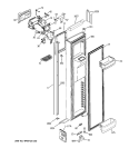 FREEZER DOOR Diagram and Parts List for GIE21LGWAFKB  General Electric Refrigerator