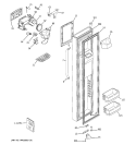 FREEZER DOOR Diagram and Parts List for GSS25KSWCSS  General Electric Refrigerator