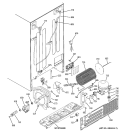 SEALED SYSTEM & MOTHER BOARD Diagram and Parts List for PCF23NGWDWW  General Electric Refrigerator