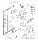 CUSTOM COOL Diagram and Parts List for PCF23NGWDWW  General Electric Refrigerator