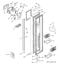 FREEZER DOOR Diagram and Parts List for PJE25MGTEFKB  General Electric Refrigerator