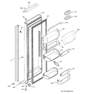 FRESH FOOD DOOR Diagram and Parts List for PJE25MGTEFKB  General Electric Refrigerator