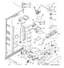 FRESH FOOD SECTION Diagram and Parts List for PSC23NSWDSS  General Electric Refrigerator