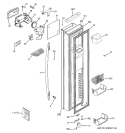 FREEZER DOOR Diagram and Parts List for PSH25PSTASS  General Electric Refrigerator