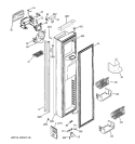 FREEZER DOOR Diagram and Parts List for PSI23NSTFSV  General Electric Refrigerator