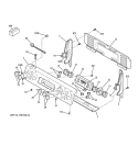 CONTROL PANEL Diagram and Parts List for ECBP82SM2SS  General Electric Range