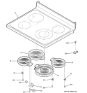 COOKTOP Diagram and Parts List for JCBP68DM2WW  General Electric Range