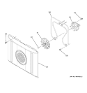 CONVECTION FAN Diagram and Parts List for JCKP70BM1BB  General Electric Wall Oven