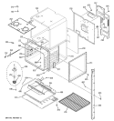 UPPER OVEN Diagram and Parts List for JKP35BM1BB  General Electric Wall Oven