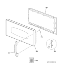 DOOR PARTS Diagram and Parts List for SCA2000FBB02  General Electric Microwave