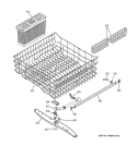 UPPER RACK ASSEMBLY Diagram and Parts List for 4071120  General Electric Dishwasher