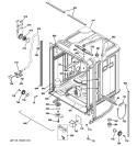 BODY PARTS Diagram and Parts List for PDW8211N20WW  General Electric Dishwasher