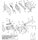 CONTROLS & DISPENSER Diagram and Parts List for WBVH5100H1WW  General Electric Washer