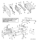 CONTROLS & DISPENSER Diagram and Parts List for WBVH6240H1WW  General Electric Washer