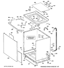 CABINET, COVER & FRONT PANEL Diagram and Parts List for WNRD2050G1WC  General Electric Washer