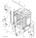 BODY PARTS Diagram and Parts List for ZBD6890N20II  General Electric Dishwasher